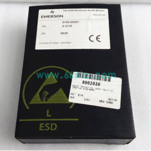 Emerson A6110 Shaft Relative Vibration M