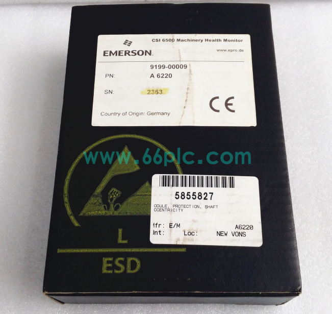 Emerson A6220 Speed Monitor Module